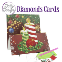 D0tty Design® - Set van 5 diamond painting easel kerstkaarten 